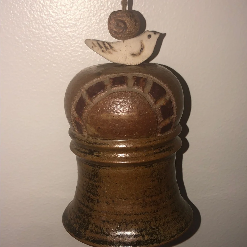 HANDMADE VINTAGE STONEWARE WIND CHIME